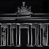 An illustration of the Brandenburg Gate.