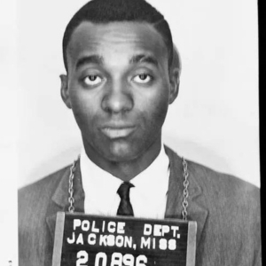 Mugshot of John Moody following his arrest for participating in a Freedom Ride.