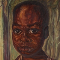 A painting of a young boy.